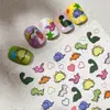 Yitu Hormiga Foto Plana Dinosaurio Arte de Uñas Pegatina Casual Colorido Lindo Dibujo Animado Estilo Divertido Pegatina Decorativa Yt6314