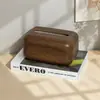 Caja de Pañuelos Estilo Chino Imitación Madera de Nogal para Hogar, Restaurante de Lujo, Mesa de Café de Sala de Estar Vintage, Hotel y Casa de Huéspedes Caja de Almacenamiento