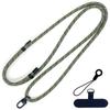 Cordão para celular de 8mm cordão universal para pendurar cordão cordão para crachá de pescoço clipe espaçador patch cordão ajustável
