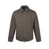 "Elegancia Estilo Old Money" 26 Otoño Vintage Cuello Solapa Cremallera Holgada Casual para Viajes Cotidianos Camisa Delgada para Hombres y Mujeres EME
