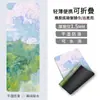 Gamuza Caucho Antideslizante Ultra Delgada Estilo Pintura al Óleo Toalla para Esterilla de Yoga Gamuza Profesional Plegable Portátil Esterilla de Viaje