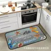 Capacho de entrada estilo nórdico transfronteiriço, tapete de chão de cozinha espesso absorvente, resistente à sujeira e fácil de manter, disponível para dropshipping
