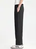 Ropa de Hombre Fengshe / Pantalones Casuales de Lino Ligeros de Verano para Hombre, Pantalones de Pierna Ancha Rectos Arrugados, Pantalones Largos Adelgazantes Cleanfit