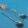 Cuchara pequeña de hierro acero inoxidable cuchara pequeña de hierro cuchara para hielo niños alimentación de bebé pulido profesional boca pequeño regalo