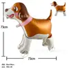 Novos brinquedos infláveis de balão com cordão para crianças com rodas, animais de desenho animado infláveis que andam, carro, balão de filme de alumínio, barraca de balões, transfronteiriço