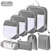 Bolsa de almacenamiento para viajes transfronterizos para viajes de negocios, ropa de viaje, pantalones, bolsa de embalaje de equipaje, organizador de compresión para almacenamiento de ropa