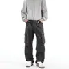 Calça Cargo Masculina 2025 Primavera e Outono Novo Retro Americano Multi-Bolsos Resistente Cool Solta Reta Casual Longa