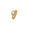 Pingente de Diamante Microcravejado Fashion e Exquisito, Anel Vivo Ajustável, Luxo Acessível e Brincos Redondos Versáteis Fornecimento de Fábrica