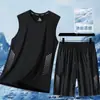 Conjunto Esportivo Legal Masculino Secagem Rápida Uniforme de Basquete Masculino Colete de Verão Shorts Academia Corrida Conjunto Masculino
