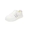 Zapatillas Blancas Casuales para Mujer que Aumentan la Altura, Nuevas para Primavera y Otoño 2026, Versátiles, de Suela Gruesa, Ligeras, Estilo Deportivo para Estudiantes