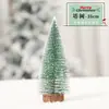 Decoraciones navideñas escritorio árbol de Navidad copos de nieve agujas de pino Torre árbol mini árbol de Navidad escena atmósfera diseño accesorios