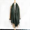 Liquidação Venda de Outono e Inverno Comércio Exterior Cor Sólida Franja Algodão e Linho Lenço para Mulheres, Xale Headscarf Masculino Tingimento Sujo Artesanal Rugas de Casca