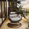 Cadeira de Balanço Suspensa Interna Cadeira Suspensa de Varanda Rede de Lazer Balanço Duplo Externo Cadeira Suspensa de Pátio Cadeira de Rattan