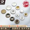 831 Botones de Latón Acero Inoxidable de Tres Piezas y Cuatro Botones Accesorios para Ropa Broches Metálicos Botones Ocultos Botones de Suegra