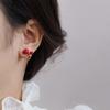 Pendientes de perlas de dos piezas de Corea del Sur para mujer, de alta gama, ligeros, de lujo, con diseño de nicho, joyería de moda que combina con todo.