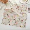 Pañuelo de algodón puro para mujer, nuevo estilo transfronterizo de 34 cm, estilo fino nostálgico a la antigua, pañuelo 100% algodón suave y cómodo para secar el sudor