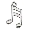 Aleación de Zinc y Plata Antigua Transfronteriza Notas Aleatorias de Instrumentos Musicales Serie Musical de Guitarra Accesorios para Pulseras, Collares, Joyería DIY