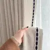 Cortina Chenilla Retro Francesa Oscurecimiento Dormitorio Sentido Avanzado Jacquard Color Té con Leche Lujo Ligero Shaoxing Keqiao Venta al por Mayor de Cortinas