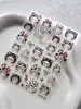 Gelatina de Perla Dibujos Animados Headgear Pegatinas para Uñas Gato Leopardo Lindo Lazo Pegatinas Autoadhesivas para Uñas Decoración Venta al por Mayor