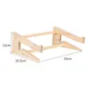 Em estoque Suporte Simples para Computador Rack Elevado de Madeira para Laptop Rack de Armazenamento para Mesa de Escritório Suporte para Laptop