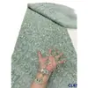 Encaje Francés Retro Totalmente Lentejuelado Bordado con Lentejuelas Tela de Encaje con Lentejuelas Nupcial