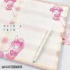 Lindo cuaderno plano A4 de My Melody, cuaderno con bloque de páginas de colores, bloc de notas de conveniencia para estudiantes de alta estética