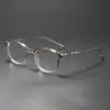 Gafas Planas Cuadradas de Negocios Casuales y de Moda Templo con Empalme de Metal Montura de Gafas Decorativa Diaria Wm86132