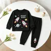 Amazon Ropa Interior Infantil Primavera, Otoño e Invierno Ropa Infantil Ropa de Casa Niños y Niñas Set de Dinosaurios Pijama de Dos Piezas Venta al por Mayor