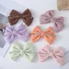 Lindo y Dulce Moño Tela Brillante Semi-Terminado Hecho a Mano DIY Accesorios para Ropa Estilo Coreano Accesorios para el Cabello para Niños