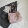 Bolso Tote de Gran Capacidad para Mujer Verano 2024 Nueva Llegada Bolso de Lona Rayado a Contraste Combinable Bolso de Hombro/Axila