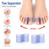 Separador de Dedos del Pie de Silicona Transfronterizo Separador de Dedos Sebs para Dedos Superpuestos, Diseño de Doble Agujero para Hombres y Mujeres, Alivia la Presión en los Dedos