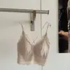 1207 Camisola de Encaje de Pétalos con Doble Tirante Espalda Bonita Encaje Cruzado Camisola Pequeña Lencería Versátil de Verano para Mujeres Estilo Delgado de Verano