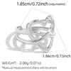 Anillos con un Toque de Lujo de Nicho, Empaque de Joyería Estilo Ins de Lujo Ligero, Joyería para Mujer con Diseño de Línea Envuelto en Forma de Corazón, Transfronterizo de Verano