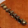 Latón Prajnaparamita Sutra del Corazón Montaña Wutai Campana Colgante de Seis Caracteres Llavero de Coche Colgante Accesorios de Joyería
