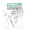 Llavero Jinda strongman 471-1 con palillo para oídos puesto 2 yuanes tienda tarjeta llavero acero inoxidable tarjeta para colgar