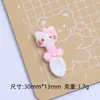 Colher Gatinho Fofa Brinquedo Alimentar Desenho Animado Artesanal Acessórios de Joias DIY Resina Cola de Creme Pequenos Acessórios Material para Presilha de Cabelo