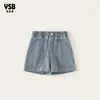 Ropa para Niños Yingsibo Verano Nuevo Pantalones Casuales Delgados para Niños Mayores, Shorts de Mezclilla Sueltos para Niñas
