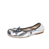 Nuevos zapatos de mujer con dedos separados 2026, zapatos planos con lazo, corte bajo, elegantes, adecuados para faldas, ballet, zapatos de pezuña de cerdo de herradura