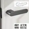 Venda Direta de Fábrica Fechadura de Porta Minimalista Estilo Italiano, Fechadura de Porta de Quarto Universal, Fechadura de Porta Magnética Silenciosa para Quarto Ecológica