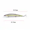 Isca Luya Flutuante Mino Isca Artificial 12,5cm/13,4g Conta de Som para Pesca Plástico Isca Dura