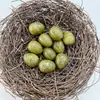 Cristal Natural Transfronterizo Mini 2cm Adornos de Huevo de Pájaro Ágata Jade Huevo de Mineral de Amoy Decoración de Huevo de Pascua