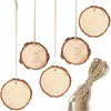 Virutas de Madera Bricolaje Materiales Pintados a Mano Árbol Hecho a Mano Anillo de Árbol Pintura con Virutas de Madera Creación de Entorno de Jardín de Infancia Piezas de Madera Troncos Pequeños de Madera Metabo