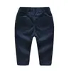 Pantalones Infantiles Transfronterizos Niños Traje de Algodón Tejido Británico Pantalones de Traje con Tirantes Conjunto de Dos Piezas Pantalones para Niños