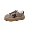 Zapatillas de Entrenamiento Alemanas de Felpa para Mujer Otoño e Invierno 2025 Nuevas de Suela Gruesa Retro Versátiles Casuales Cálidas de Algodón Zapatillas Deportivas Estrella