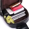 Nueva Bolsa de Pecho de Cuero Genuino Bolso Cruzado para Hombres Bolso de Pecho Casual de Piel de Vaca de Capa Superior Mochila para Viajes al Aire Libre para Hombres