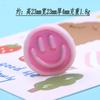 Venta directa de fábrica, horquillas para el cabello personalizadas con forma de cara sonriente redonda, materiales de producción, joyería DIY, resina, pequeños accesorios al por mayor.