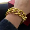 Pulsera Dorada Grande Simulada Accesorios Pulsera Metálica Exagerada Aliexpress Amazon Popular Transfronterizo Joyería Elegante Magnate