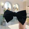 Japonês e coreano novo estilo doce elegante veludo preto grande arco headwear internet celebridade hairpin back cabeça mola clipe acessórios para o cabelo