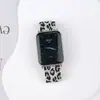 Adecuado para Correa de Reloj Xiaomi Watch 8-10Pro, Correa de Reloj Tejida Elástica de Nylon Simple con Estampado de Leopardo, Modelo Nuevo