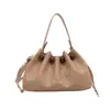 Colección Otoño 2026: Bolso de Hombro Plisado de Moda, Estilo Coreano, Relajado y Ligero, Bolso Cubo para Debajo del Brazo, Gran Capacidad, Bolso Cruzado